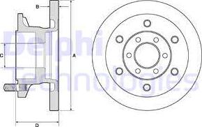 Delphi BG9911 - Гальмівний диск autozip.com.ua