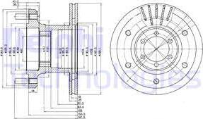 Delphi BG9453 - Гальмівний диск autozip.com.ua