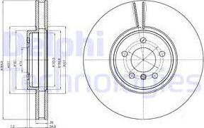 Delphi BG9092C - Гальмівний диск autozip.com.ua