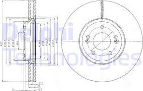 Delphi BG9056 - Гальмівний диск autozip.com.ua