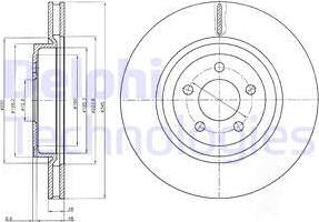 Delphi BG9050 - Гальмівний диск autozip.com.ua