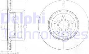 Delphi BG9068 - Гальмівний диск autozip.com.ua