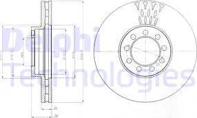 Delphi BG9062 - Гальмівний диск autozip.com.ua