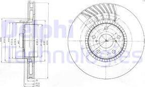 Delphi BG9011 - Гальмівний диск autozip.com.ua