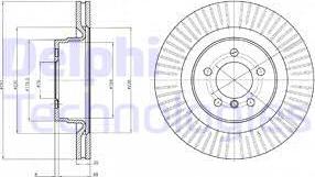 Delphi BG9081 - Гальмівний диск autozip.com.ua