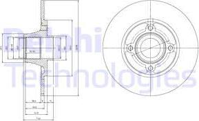 Delphi BG9033RSC - Гальмівний диск autozip.com.ua