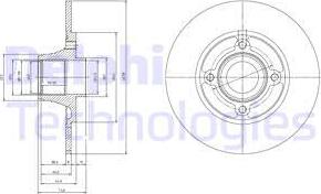 Delphi BG9033RS - Гальмівний диск autozip.com.ua