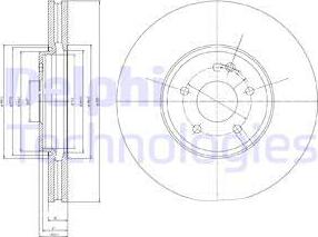 Delphi BG9020 - Гальмівний диск autozip.com.ua