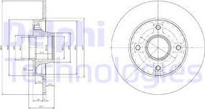 Delphi BG9021RSC - Гальмівний диск autozip.com.ua