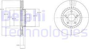 Delphi BG9074 - Гальмівний диск autozip.com.ua