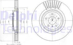 Delphi BG9073 - Гальмівний диск autozip.com.ua