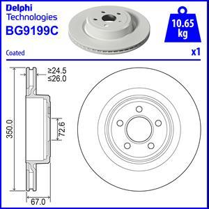 Delphi BG9199C - Гальмівний диск autozip.com.ua