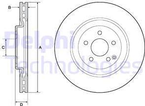 Delphi BG9144C - Гальмівний диск autozip.com.ua