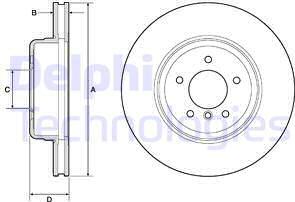 Delphi BG9163C - Гальмівний диск autozip.com.ua