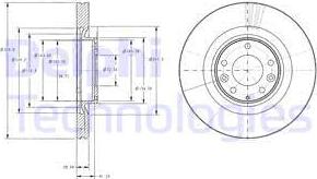 Delphi BG9104 - Гальмівний диск autozip.com.ua