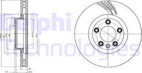 Delphi BG9101C-18B1 - Гальмівний диск autozip.com.ua