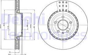 Delphi BG9110C-19B1 - Гальмівний диск autozip.com.ua