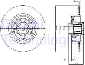 Delphi BG9112RSC - Гальмівний диск autozip.com.ua