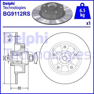 Delphi BG9112RS - Гальмівний диск autozip.com.ua