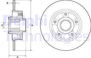 Delphi BG9137RSC - Гальмівний диск autozip.com.ua