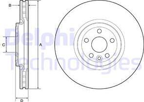 Delphi BG9178C - Гальмівний диск autozip.com.ua