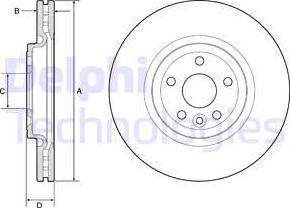 Delphi BG9177C - Гальмівний диск autozip.com.ua