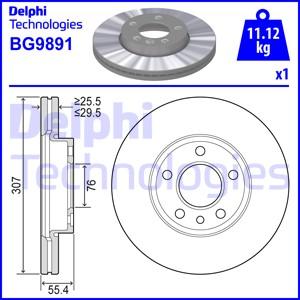 Delphi BG9891 - Гальмівний диск autozip.com.ua