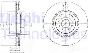 Delphi BG9843 - Гальмівний диск autozip.com.ua