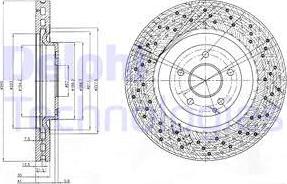 Delphi BG9876 - Гальмівний диск autozip.com.ua