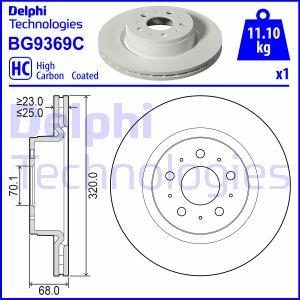 Delphi BG9369C - Гальмівний диск autozip.com.ua