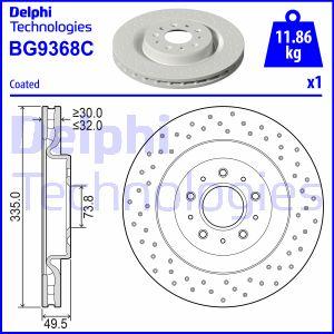 Delphi BG9368C - Гальмівний диск autozip.com.ua