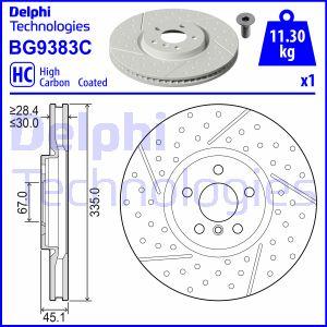 Delphi BG9383C - Гальмівний диск autozip.com.ua