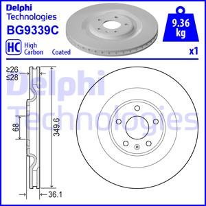 Delphi BG9339C - Гальмівний диск autozip.com.ua