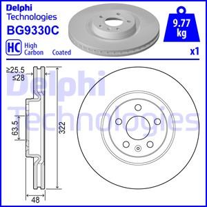 Delphi BG9330C - Гальмівний диск autozip.com.ua
