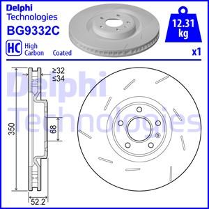 Delphi BG9332C - Гальмівний диск autozip.com.ua