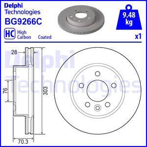 Delphi BG9266C - Гальмівний диск autozip.com.ua