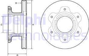 Delphi BG9227 - Гальмівний диск autozip.com.ua