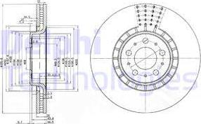 Delphi BG9783 - Гальмівний диск autozip.com.ua