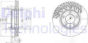 Delphi BG9773 - Гальмівний диск autozip.com.ua