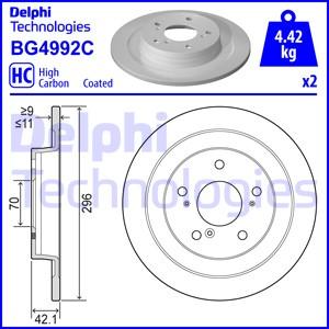 Delphi BG4992C - Гальмівний диск autozip.com.ua