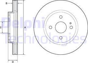 Delphi BG4942C - Гальмівний диск autozip.com.ua