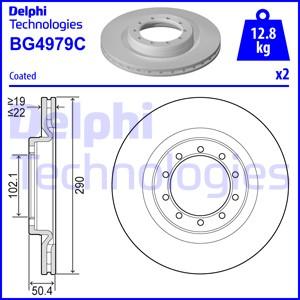 Delphi BG4979C - Гальмівний диск autozip.com.ua