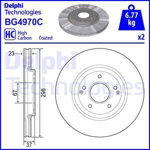 Delphi BG4970C - Гальмівний диск autozip.com.ua