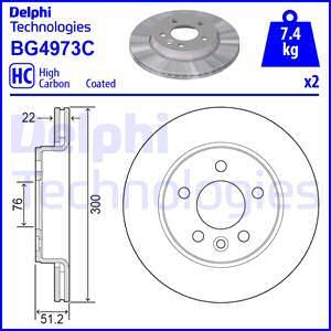 Delphi BG4973C - Гальмівний диск autozip.com.ua