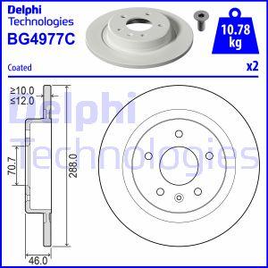 Delphi BG4977C - Гальмівний диск autozip.com.ua