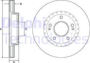 Delphi BG4565 - Гальмівний диск autozip.com.ua