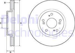 Delphi BG4698C - Гальмівний диск autozip.com.ua