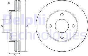 Delphi BG4651C - Гальмівний диск autozip.com.ua