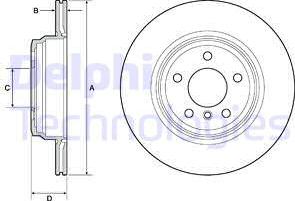 Delphi BG4665C - Гальмівний диск autozip.com.ua