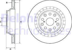 Delphi BG4684C - Гальмівний диск autozip.com.ua